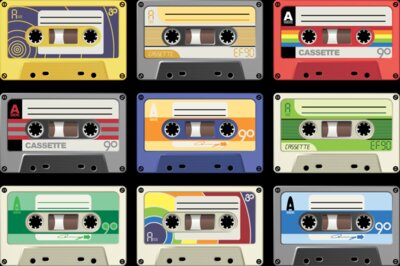 Colour cassette tapes